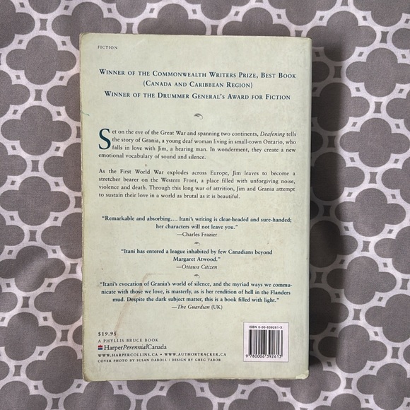 Deafening, a novel by Frances Itani - Picture 2 of 2